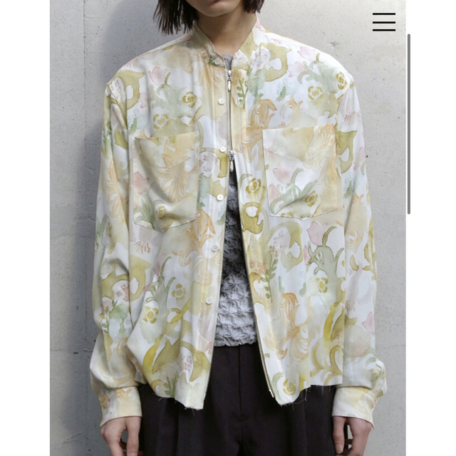 masu GRANNY ZIP-UP SHIRTS シルク,ZIPUP,シャツ - シャツ