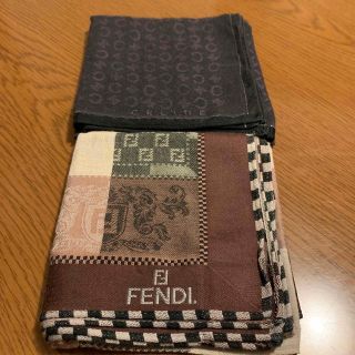 フェンディ(FENDI)の紳士ハンカチ　セリーヌ　フェンディ　2枚(ハンカチ/ポケットチーフ)