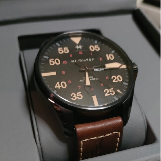 正規品 PILOT アビエーション カーキ HAMILTON - Hamilton DAY AUTO DATE 腕時計(アナログ)