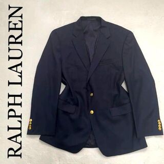 79【美品】RALPH LAUREN ブレザー　紺　ネイビー　金ボタン
