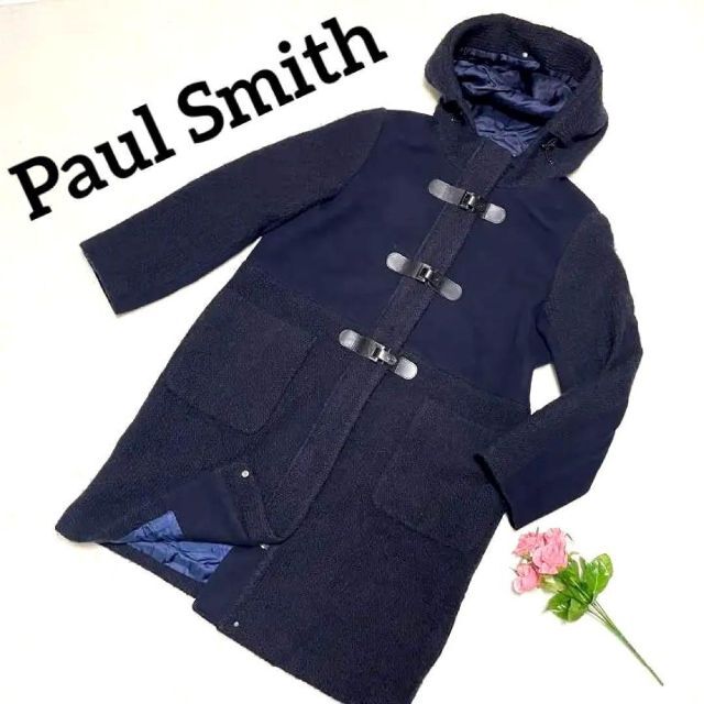 214【正規品美品】Paul Smith BLACK ダッフルコート　ネイビー