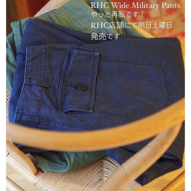 rhc wide military pants ロンハーマン　S