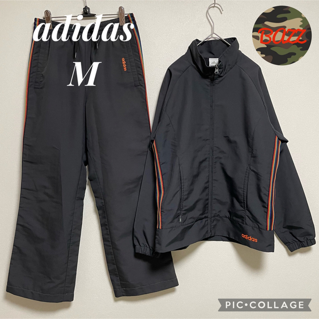 adidas ジャージ　上下　セットアップ　CLIMALITE Mサイズ　黒