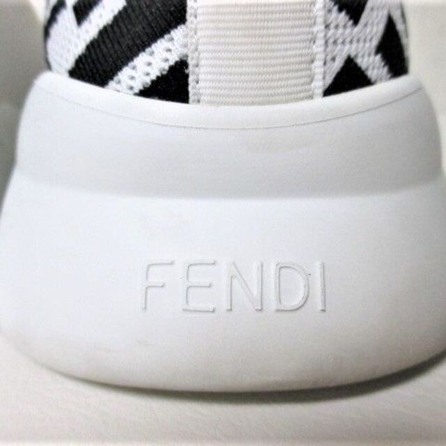 ☆FENDI フェンディ FFモチーフ ホワイト テクニカル スニーカー/メンズ