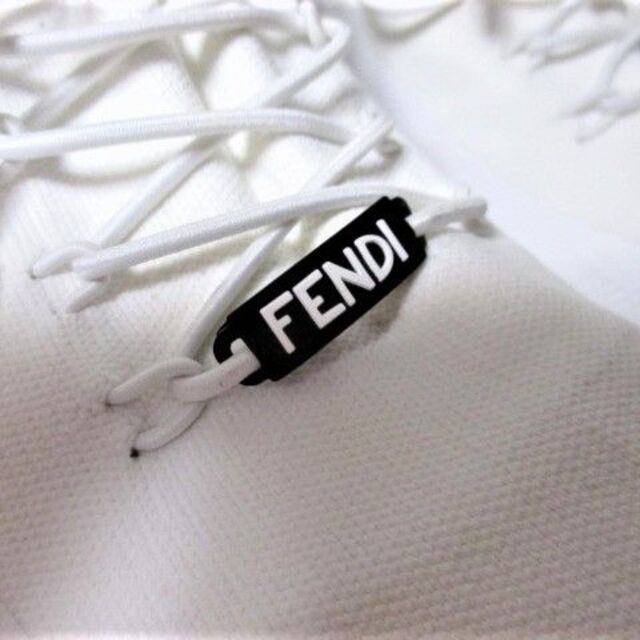 ☆FENDI フェンディ FFモチーフ ホワイト テクニカル スニーカー/メンズ