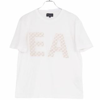 エンポリオアルマーニ(Emporio Armani)のエンポリオアルマーニ EMPORIO ARMANI Tシャツ 半袖 ロゴ柄 コットン トップス メンズ S ホワイト(Tシャツ/カットソー(半袖/袖なし))