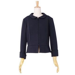 ルネ(René)の美品 ルネ ベーシック Ren? basic ジャケット ジップアップ レディース アウター 日本製 38(M相当) ネイビー(その他)