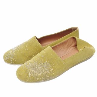 マルタンマルジェラ(Maison Martin Margiela)の未使用 メゾンマルタンマルジェラ Maison Martin Margiela スリッポン スニーカー スウェードレザー 22 装飾 シューズ 靴 レディース 37(24cm相当) イエロー(スリッポン/モカシン)