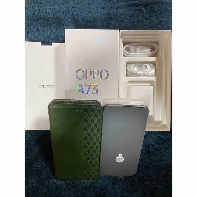 OPPO A73 ネービー ブルー