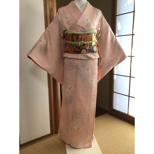 正絹小紋 胴裏黄変の為格安で 表美品 | accentdental.com.au