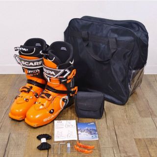 スカルパ(SCARPA)の美品 スカルパ SCARPA 山スキー ブーツ MAESTRALE マエストラーレ 27.5cm TLT規格 シューズ BCスキー アウトドア(ブーツ)