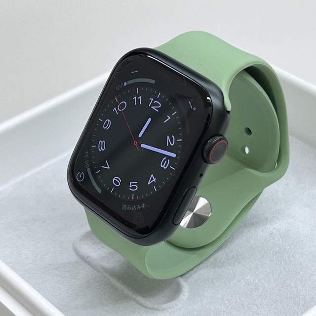 Apple Watch(アップルウォッチ)のW800 Apple Watch 7 45mm GPS+セルラー　グリーン メンズの時計(腕時計(デジタル))の商品写真