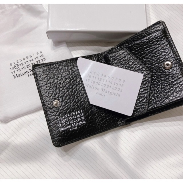 Maison Margiela mm6 二つ折り財布 ウォレット ブラック - 通販