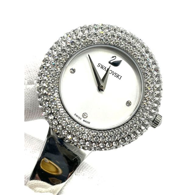 腕時計 SWAROVSKI Crystal Rose ウォッチ クォーツ腕時計 シルバー