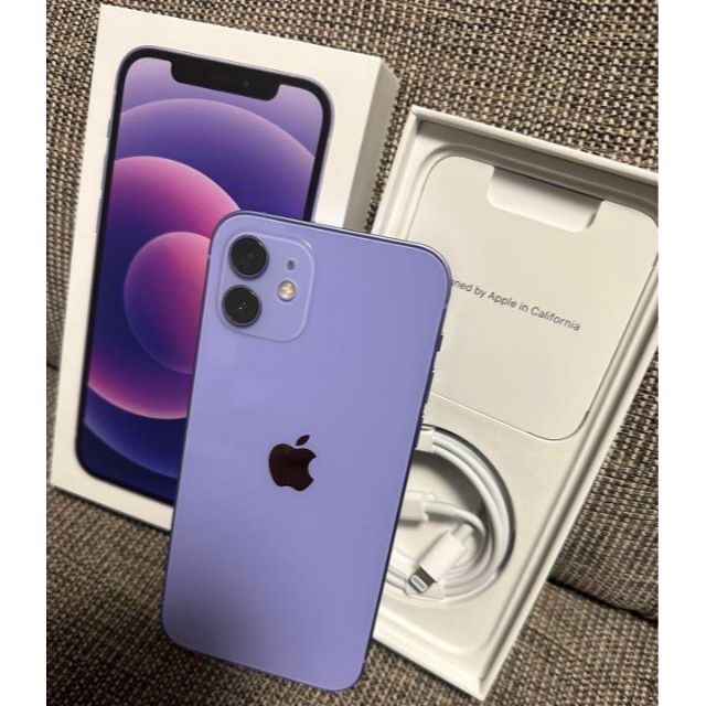 おすすめ】 Apple iPhone 12 64GB SIMフリー パープル MJNH3J