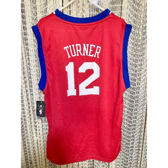 adidas(アディダス)のNBA★76ers★ターナー★レプリカユニフォーム★新品正規品★L メンズのトップス(Tシャツ/カットソー(半袖/袖なし))の商品写真