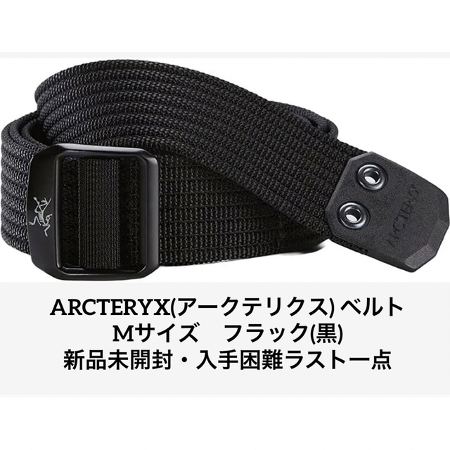 【完売人気品】ARCTERYXアークテリクス　コンベヤーベルト黒M【即日発送】