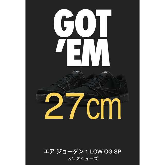 メンズTravis Scott × Nike Air Jordan 1 Low OG