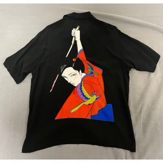 キムタク着 ヒステリックグラマー 上村一夫 修羅雪姫 アロハシャツ L