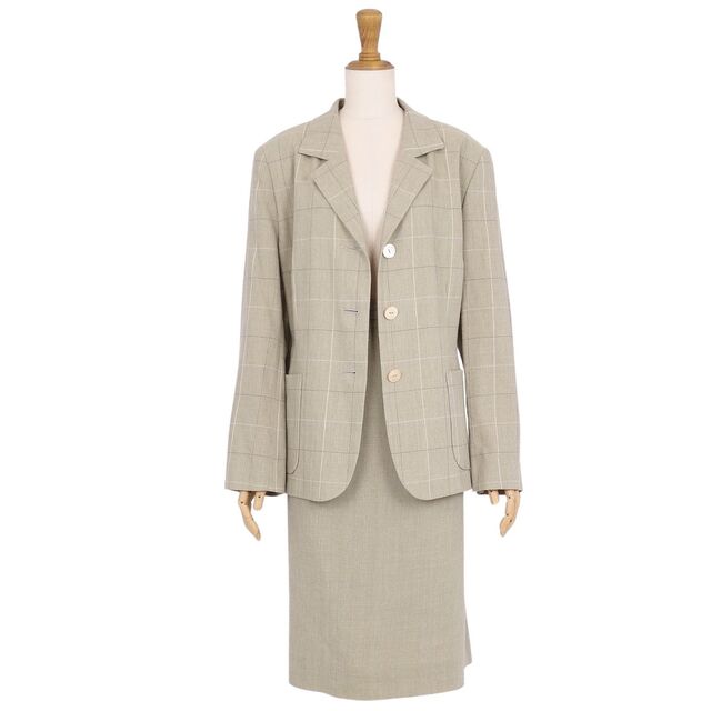 BURBERRY バーバリー】セットアップ スーツ スカート ジャケット- BURBERRY バーバリー】セットアップ スーツ スカート ジャケット-