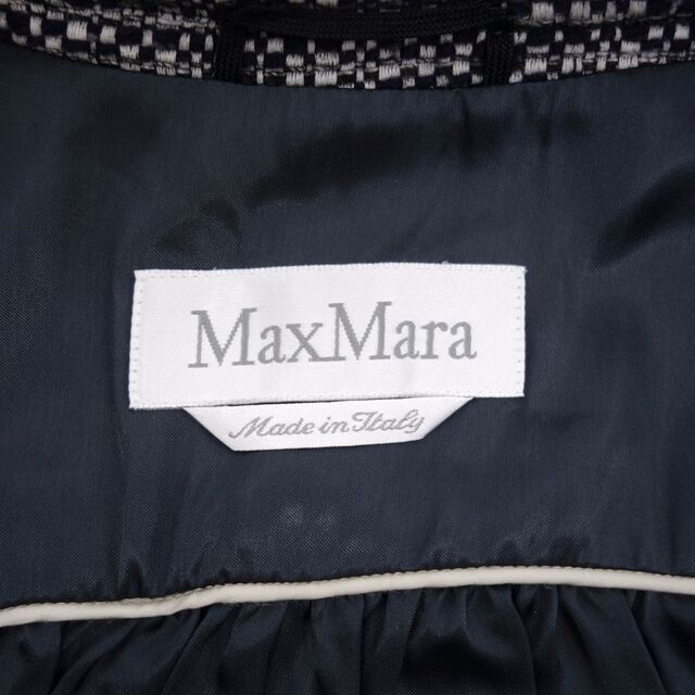 美品 マックスマーラ Max Mara セットアップ スカートスーツ ツイード ジャケット スカート レディース M相当(サイズ表記なし)  ブラック/ホワイト