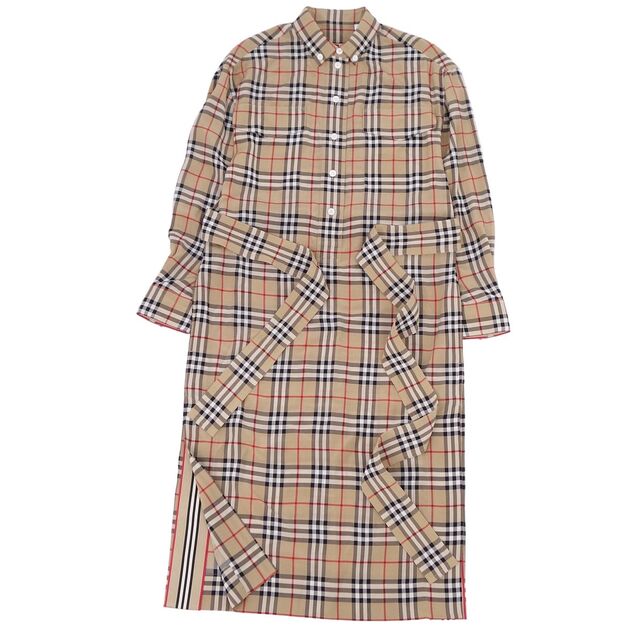 極美品 バーバリー BURBERRY ワンピース シャツワンピース シルク チェック ドレス 8009072 ベルト付き レディース UK4 US2 IT36(S相当) ベージュ | フリマアプリ ラクマ 極美品 バーバリー BURBERRY ワンピース シャツワンピース シルク チェック ドレス 8009072 ベルト付き レディース UK4 US2 IT36(S相当) ベージュ | フリマアプリ ラクマ