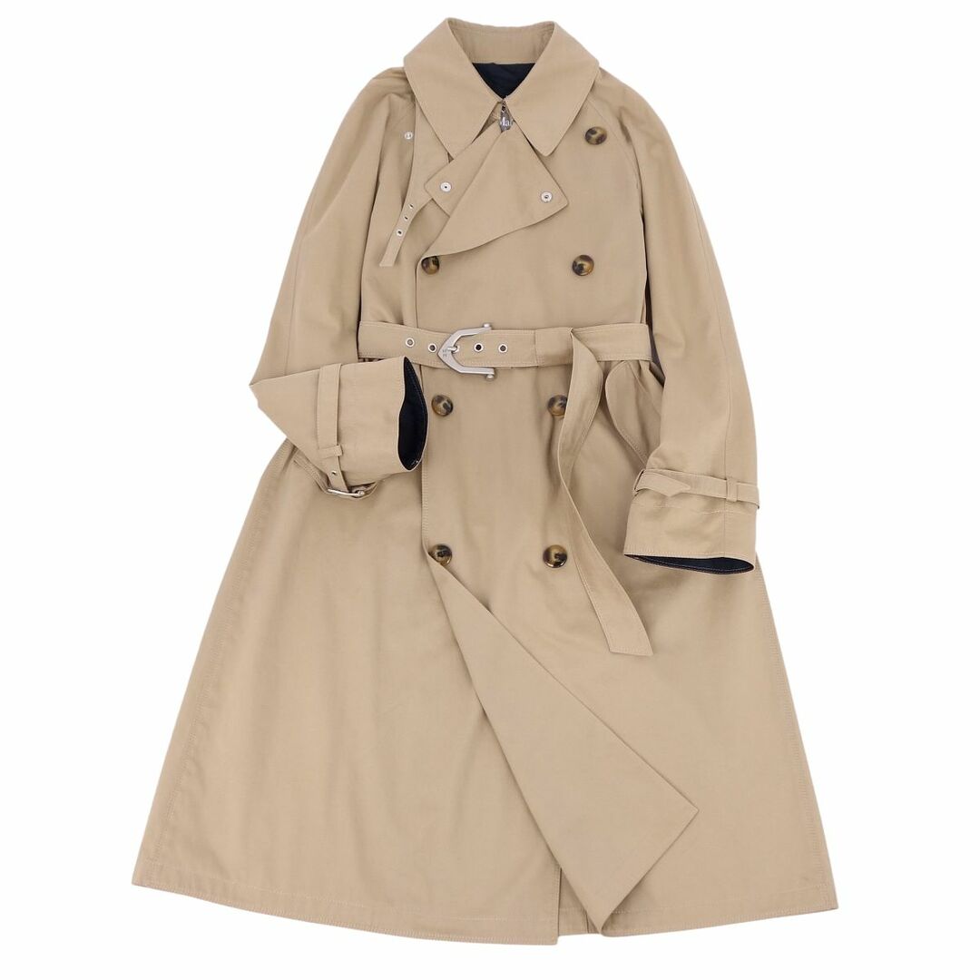 美品 マックスマーラ Max Mara RAINWEAR コート トレンチコート レディース コットン アウター JI36 USA2  FB34(S相当) ベージュ