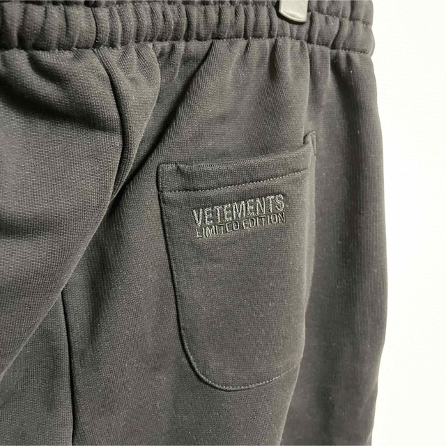 vetements アナーキー　スウェットパンツ黒XLヴェトモン