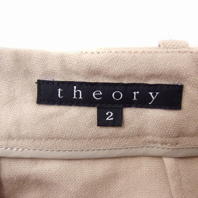 theory(セオリー)のセオリー theory タック フレアスカート ひざ下丈 ロング 無地 ウール レディースのスカート(ロングスカート)の商品写真