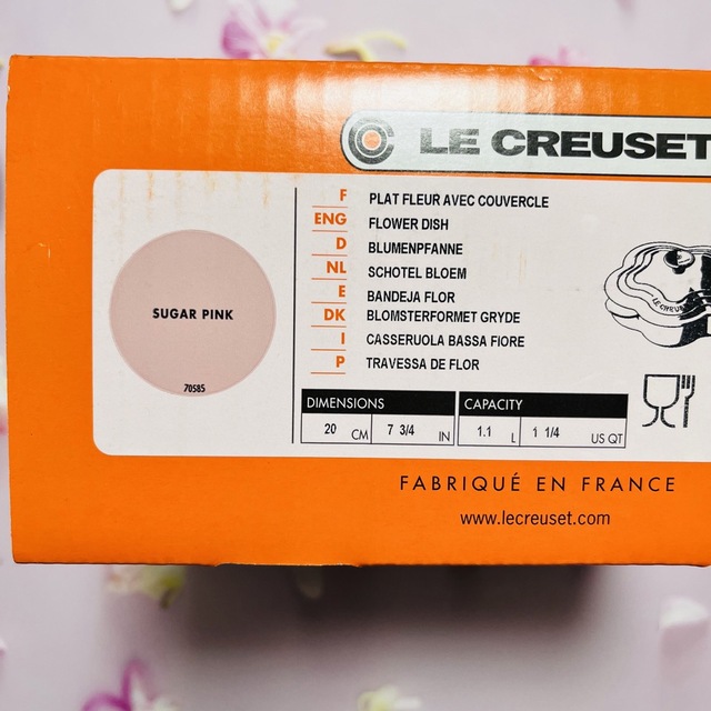 LE CREUSET - ♡ルクルーゼ プレートフルール フラワープレート