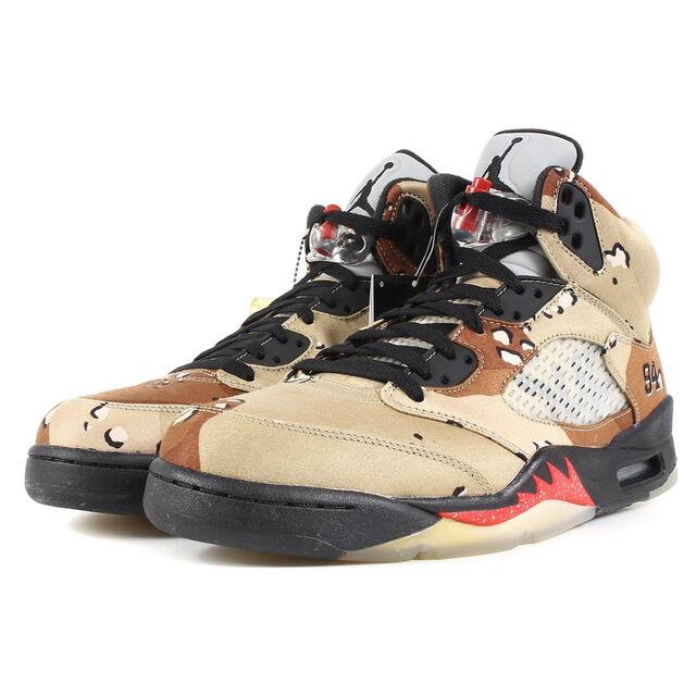 Supreme(シュプリーム)のSupreme シュプリーム NIKE AIR JORDAN 5 RETRO (824371-201) 15AW ナイキ エア ジョーダン 5 レトロ バンブー サイズ：US10 28.0cm スニーカー コラボ 【メンズ】【R044】 メンズの靴/シューズ(スニーカー)の商品写真