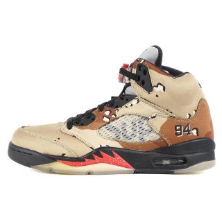 シュプリーム(Supreme)のSupreme シュプリーム NIKE AIR JORDAN 5 RETRO (824371-201) 15AW ナイキ エア ジョーダン 5 レトロ バンブー サイズ：US10 28.0cm スニーカー コラボ 【メンズ】【R044】(スニーカー)