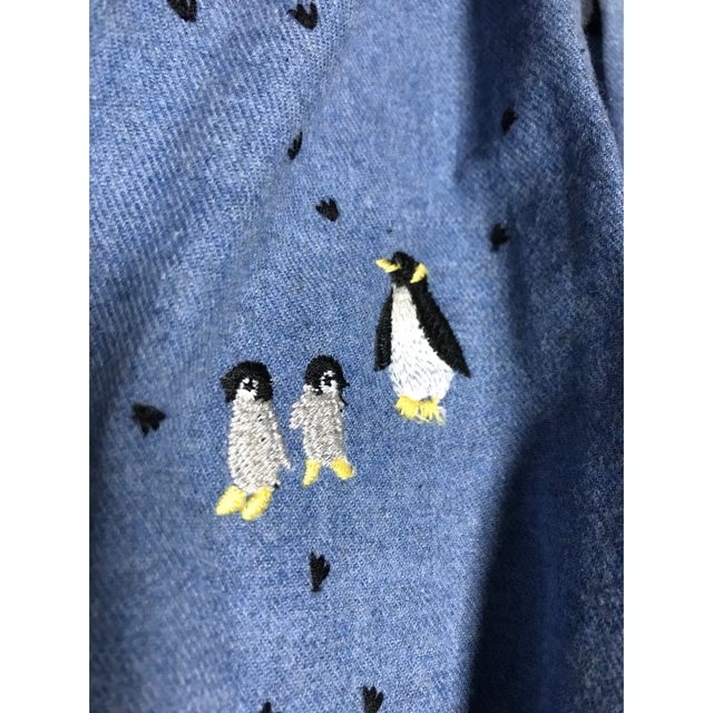 タグ付き marble sud マーブルシュッド ペンギン 刺繍 ワンピース
