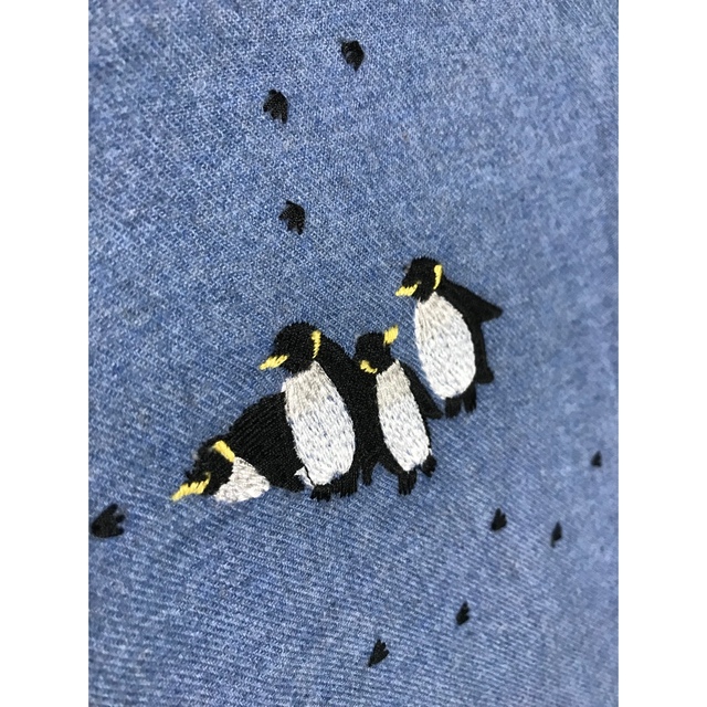 タグ付き marble sud マーブルシュッド ペンギン 刺繍 ワンピース