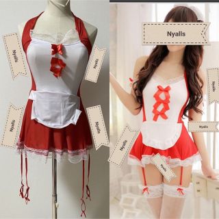 新品★未使用メイド服★コスプレ★コスチューム★コスチュームセッ★ 2点セット★(衣装一式)