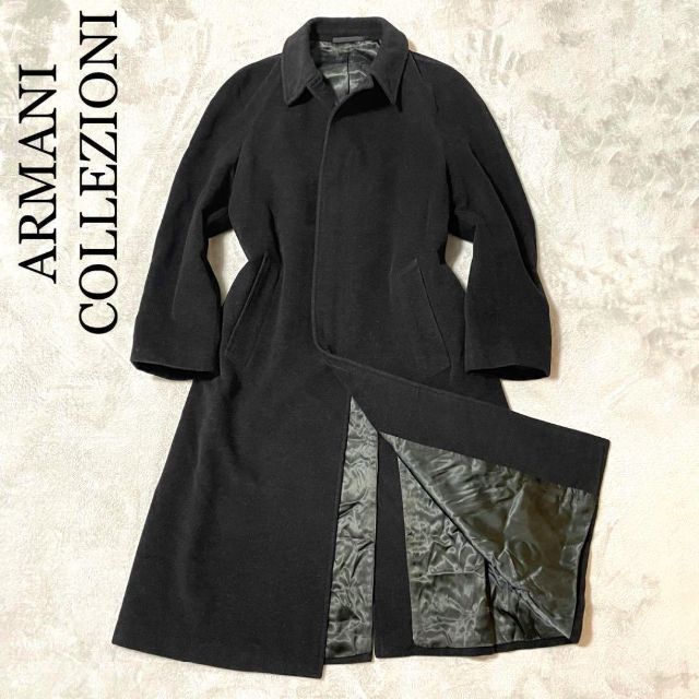 美品!【ARMANI COLLEZIONI】ロング ウール 脂っこい ステン 美品!【ARMANI COLLEZIONI】ロング ウール 脂っこい ステン