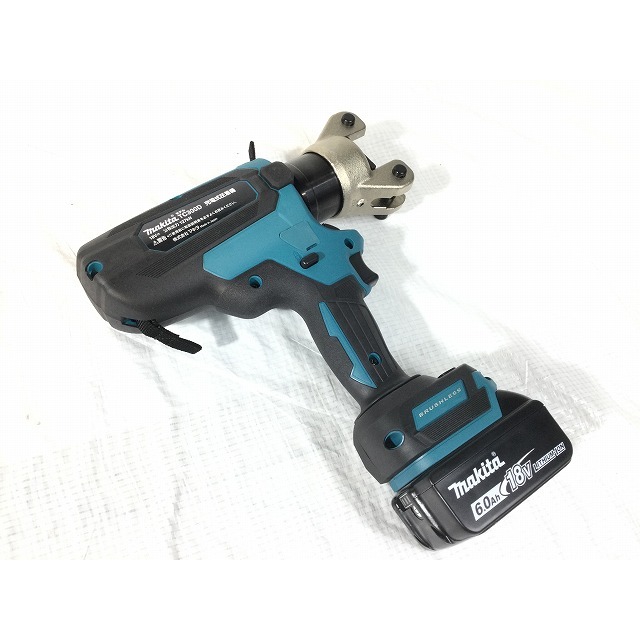 Makita(マキタ)の☆未使用品☆ makita マキタ 18V 充電式圧着機 TC300DRG バッテリ（18V 6.0Ah）アタッチメント付き 充電器付き+ケース 63056 自動車/バイクのバイク(工具)の商品写真