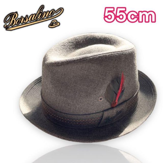 【値下げ継続中】Borsalino 中折れハット 帽子（男女兼用）