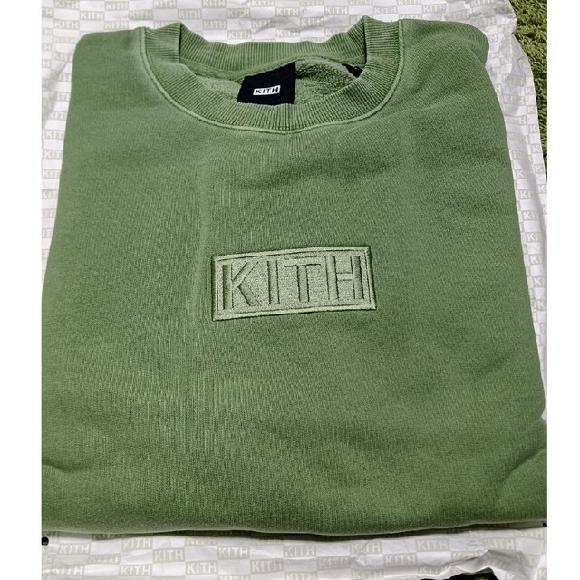 KITH(キス)のKITH CYBER MONDAY CREWNECK green  XL メンズのトップス(スウェット)の商品写真