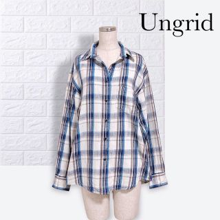 アングリッド(Ungrid)のアングリッド チェック オーバーサイズ コットン シャツ(シャツ/ブラウス(長袖/七分))