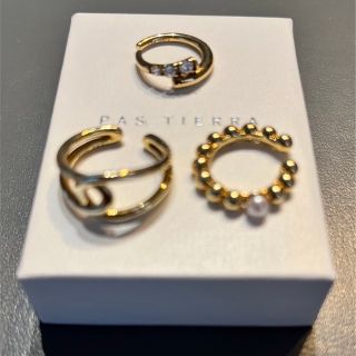 パティエライヤーカフ3点セット3 peace set ear cuffs(イヤーカフ)