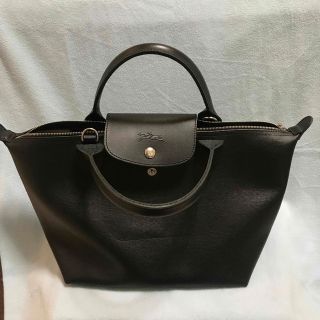 ロンシャン(LONGCHAMP)のル プリアージュ シティ トップハンドルバッグ S - ブラック(トートバッグ)