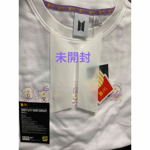 アメリカ限定！BTS×McDonalds コラボ時クルー用Tシャツ　防弾少年団