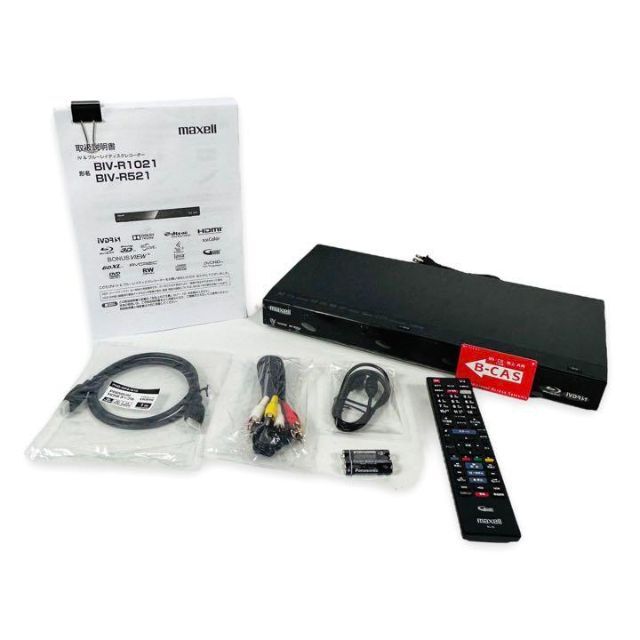 最高 【美品】maxell 1TB フィルム付 BIV-R1021 HDD内蔵iVDR