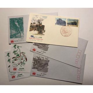 初日カバー　仙台中央郵便局印と封筒セット(使用済み切手/官製はがき)
