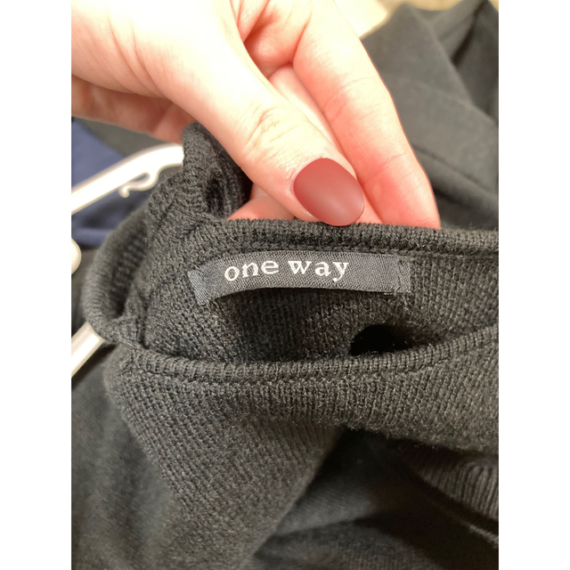 one*way(ワンウェイ)のニットミニワンピース【ONE WAY】 レディースのワンピース(ミニワンピース)の商品写真