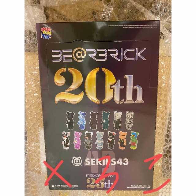 BE@RBRICK(ベアブリック)のBearbrick SERIES 43 1BOX 24個入✖️３ エンタメ/ホビーのフィギュア(その他)の商品写真