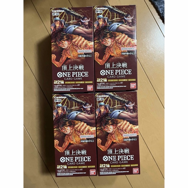 ONE PIECE - ワンピース カードゲーム 頂上決戦 4boxセットの通販 by ...