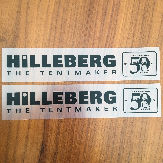 HILLEBERG(ヒルバーグ)のHILLEBERG ヒルバーグ 50th ステッカー 2枚 セット 50周年  スポーツ/アウトドアのアウトドア(その他)の商品写真