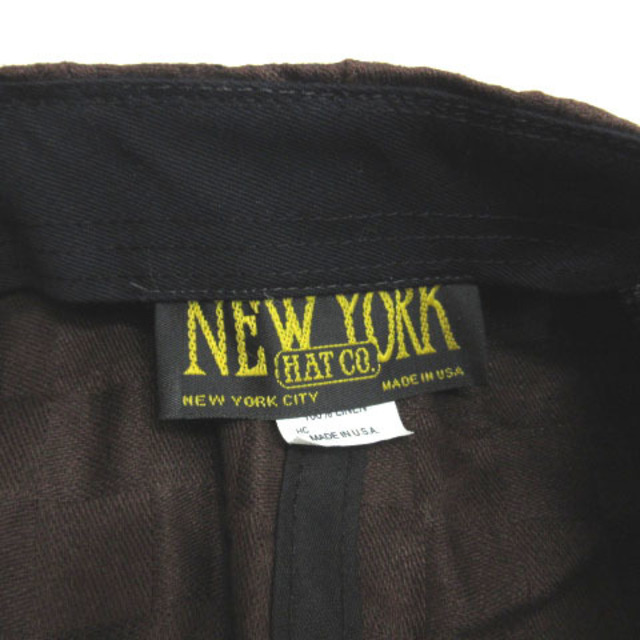 NEW YORK HAT(ニューヨークハット)のニューヨークハット リネン100% ハンチング 帽子 L/XL ブラウン メンズの帽子(ハンチング/ベレー帽)の商品写真